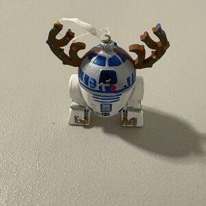 Hallmark‎ R2-D2 Reindeer Antlers Christmas Ornament Star Wars Holiday Decor